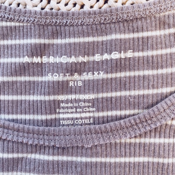 American Eagle Stripped Top - Picture 2 of 2